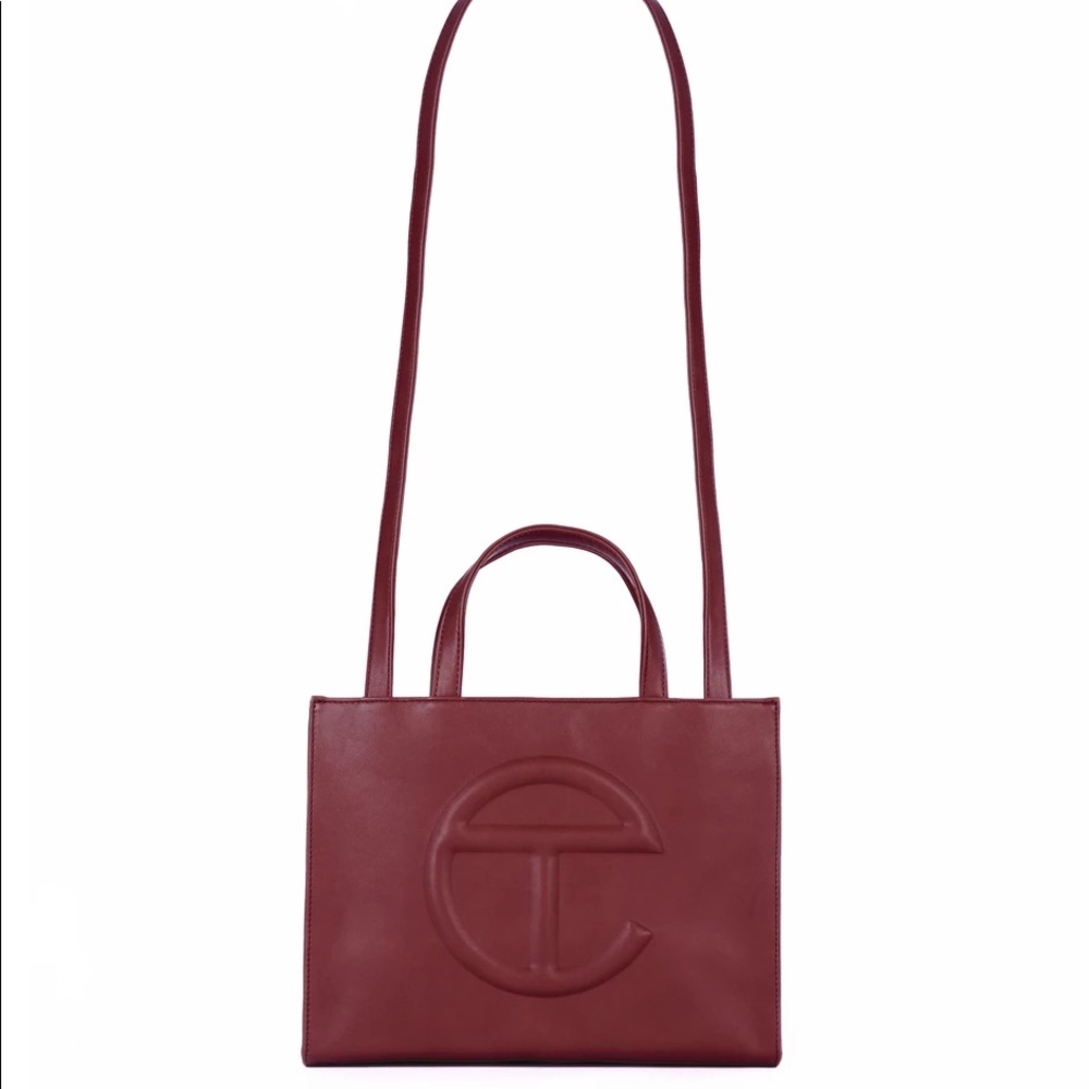 Telfar shopping bag medium oxblood